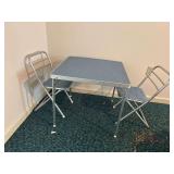 Aluminum Folding Table and Chair Set - Card Table Style