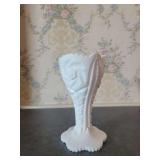 Hobnail Pattern Milk Glass Compote Bowl