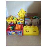 Lot of Mega Bloks and Lego Duplo Building Toys