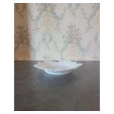 Milk Glass Leaf Shaped Candy Dish