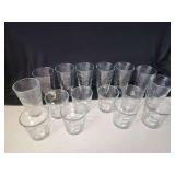 Set of 12 Textured Glass Tumblers
