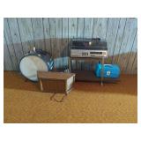 Soundesign Stereo System, Bass Drum, Speaker, and Tool Box