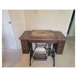 Singer Sewing Machine Cabinet with Contents