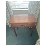 Small Wood Table with Drawer