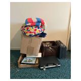 Assorted Collection: Stuffed Animals, Suitcases, Framed Prints and More