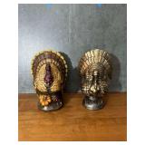 Pair of Turkey Figurines