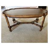 Brandt Furniture Oval Coffee Table with Bamboo Legs