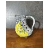 Haeger Pottery Pitcher - Yellow and Gray