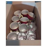Assorted Tableware Lot: Mugs, Glasses, Plates and Frankoma Mugs