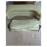 Custom Made Stagecoach Bed Canopy and Curtains - Light Green