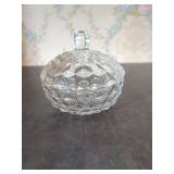 Clear Glass Candy Dish with Lid
