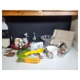 Mixed Lot of Household Decor, Kitchenware, and Collectibles