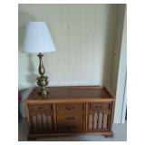 Mid-Century Modern Magnavox Stereo Console with Lamp