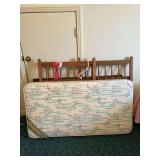 Wooden Crib with Mattress