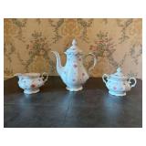 Winterling Bavaria Heritage Tea Set - Creamer, Sugar Bowl, and Coffee Pot