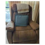 Comfortable Upholstered Recliner with USB Port