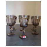 Set of Six Fostoria Virginia Wine Glasses