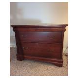 Mahogany Two-Drawer Lateral File Cabinet