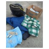 Bedding Lot: Sleeping Bag, Electric Blanket, Quilts, and More