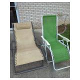 Two Outdoor Zero Gravity Lounge Chairs
