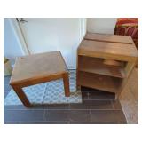 Wood Shelf and Table Set