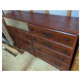 Wooden Dresser with Multiple Drawers