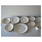 Dinnerware Set - Bowls, Plates, Saucers and Creamer
