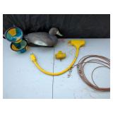 Duck Decoy, TSC Collapsible Bowls, Electrical Cord, and Leashes