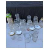 Clear Glass Canning Jars and Lids