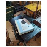 Carbon Fiber Style Gaming Desk with Chair and Accessories
