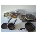 Assorted Cookware: Pans, Loaf Pan, and Baking Dishes