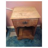 Wooden One Drawer Nightstand