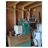 Shelf and Contents Including Pre-Finished Hardwood Flooring
