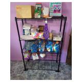 Contents of Wire Shelf - Plaster, Craft Kits, and More