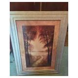 Framed Landscape Painting by Rowene Manning