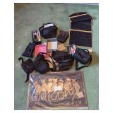 Assorted Items including Purses, Jewelry Keeper, and Cat Welcome Mat