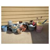Assorted Collection of Plant Pots and Buckets