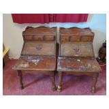 Pair of Wooden Secretary Desks