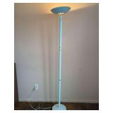 White Metal Torchiere Floor Lamp