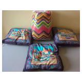 Handmade Chevron Throw and Pillow Set