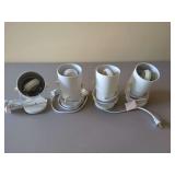 4 White Indoor Spot Lights