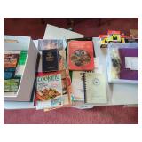 Cookbooks, Stationary, and Other Assorted Items