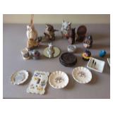 Assorted Figurines, Dishes and Decoratives