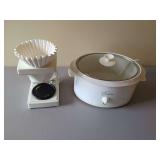 Mr. Coffee 4-Cup Coffee Maker and West Bend Crockery Slow Cooker