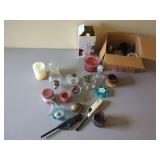 Variety of Candles and Candle Holders