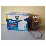 Crane Owl Humidifier and Vicks Cool Moisture Humidifier