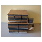 Cassette and VHS Tape Collection with Storage