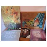 Assorted Wall Art and Puzzle