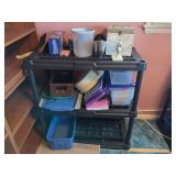 Shelving Unit with Various Items