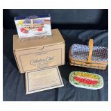 Longaberger Collectors Club Miniature Gathering Basket Set